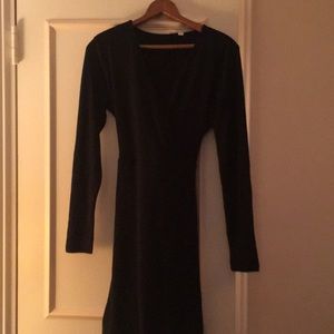 Black sweater dress